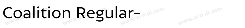 Coalition Regular字体转换